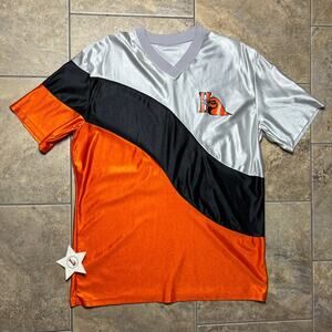 80s retro color block jersey